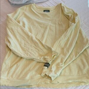Daily Drills Women's Light Yellow Crewneck Sweater